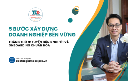 5 bước xây dựng doanh nghiệp bền vững tháng thứ 9
