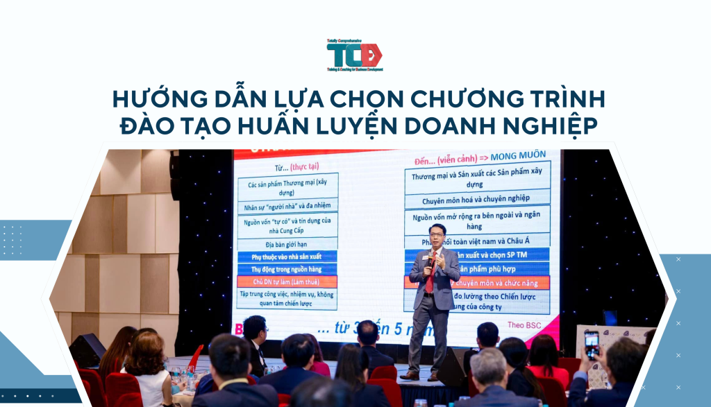 Hướng dẫn lựa chọn chương trình đào tạo huấn luyện doanh nghiệp phù hợp