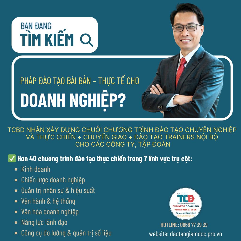 TCBD nhượng quyền 40 chương trình huấn luyện doanh nghiệp dành cho các CEO, chủ doanh nghiệp